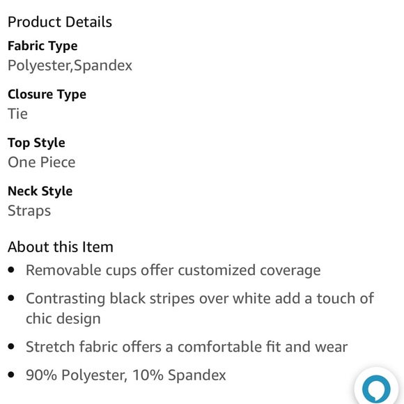 Shade & Shore Women’s One Piece Swimsuit Black & White Striped Size XL - Picture 3 of 9